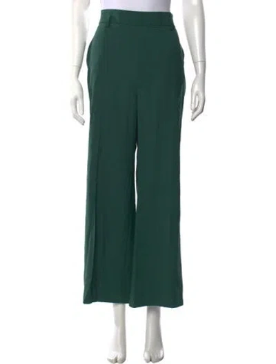 Pre-owned Maje Wide Leg Pants In Green