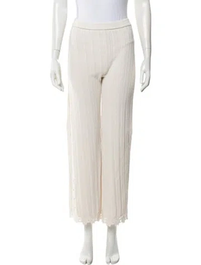 Pre-owned Maje Wide Leg Pants In Neutral
