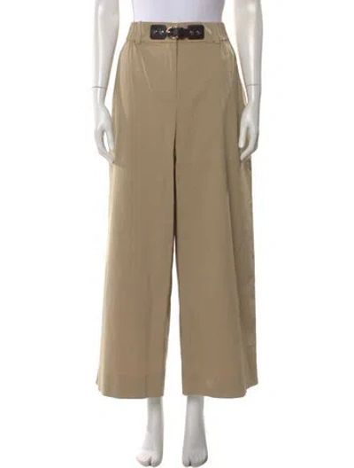 Pre-owned Maje Wide Leg Pants In Neutral