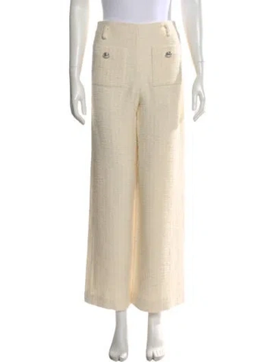 Pre-owned Maje Wide Leg Pants In Neutral