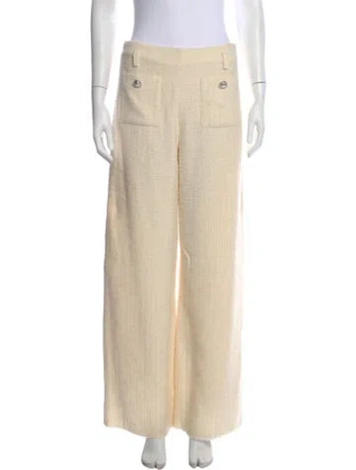 Pre-owned Maje Wide Leg Pants In Neutral