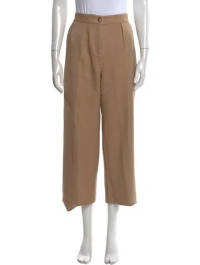 Pre-owned Maje Wide Leg Pants In Neutral