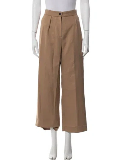 Pre-owned Maje Wide Leg Pants In Neutral
