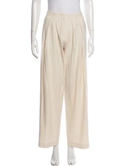 Pre-owned Maje Wide Leg Pants In Neutral