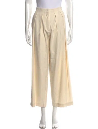 Pre-owned Maje Wide Leg Pants In Neutral