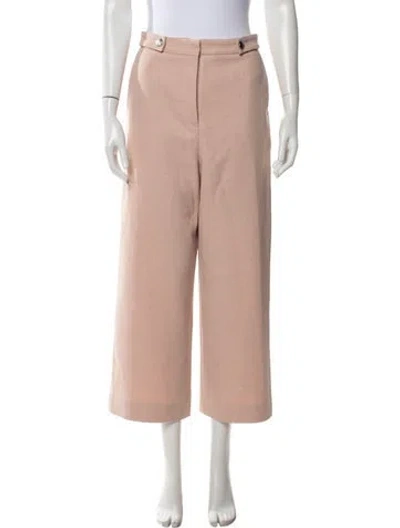 Pre-owned Maje Wide Leg Pants In Neutrals