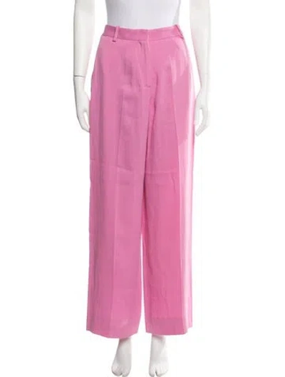 Pre-owned Maje Wide Leg Pants In Pink