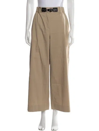 Pre-owned Maje Wide Leg Pants W/ Tags In Neutrals