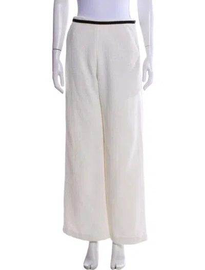 Pre-owned Maje Wide Leg Pants W/ Tags In White