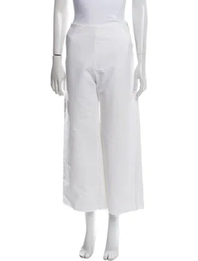 Pre-owned Maje Wide Leg Pants In White