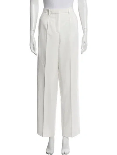 Pre-owned Maje Wide Leg Pants In White
