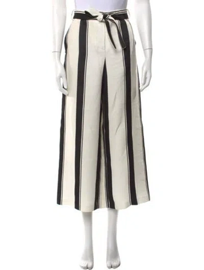 Pre-owned Maje Wide Leg Pants In White