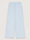 Maje Pipa Wide-leg Suit Trousers In Bleu