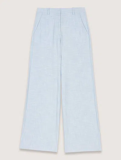 MAJE WIDE-LEG SUIT TROUSERS