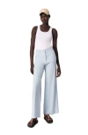 Maje Pipa Wide-leg Suit Trousers In Blue