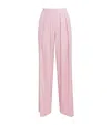 Maje Wide-leg Tailored Trousers In Pink