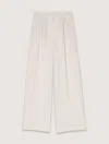 Maje Womens Wide-leg Mid-rise Tweed Woven Trousers Blanc In Ecru