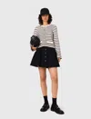 Maje Wool Cardigan With Snaps