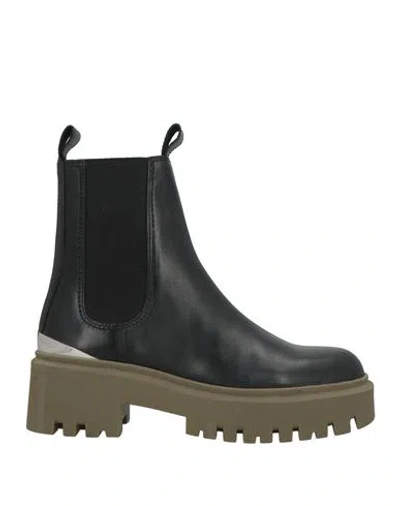 Maje Woman Ankle Boots Black Size 7 Leather