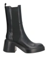 Maje Woman Ankle Boots Black Size 8 Leather