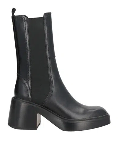 Maje Woman Ankle Boots Black Size 8 Leather