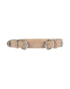 Maje Woman Belt Beige Size 1 Leather In Beige