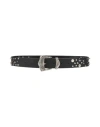 Maje Woman Belt Black Size 1 Leather In Black