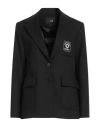 Maje Woman Blazer Black Size 10 Polyester, Viscose, Elastane In Black