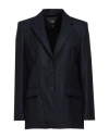 Maje Woman Blazer Midnight Blue Size 8 Virgin Wool, Elastane, Polyester, Viscose In Blue