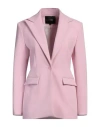 Maje Peak-lapels Single-breasted Blazer In Pink
