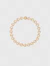 Maje Woman's Brass Gold-plated Heart Necklace For Fall/winter