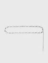 Maje Woman's Brass Rhinestone Chain Belt For Fall/winter In Metallic