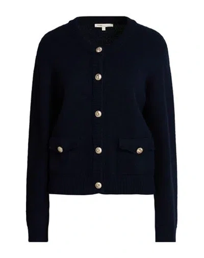 Maje Woman Cardigan Navy Size 1 Acrylic, Wool, Alpaca Wool, Polyester In Blue