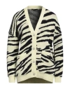 Maje Woman Cardigan Pastel Yellow Size 1 Acrylic, Cotton, Polyamide In Yellow