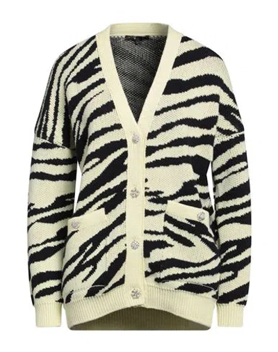 Maje Woman Cardigan Pastel Yellow Size 1 Acrylic, Cotton, Polyamide