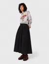 Maje Woman's Cotton Embroidered Logo Crop Sweatshirt For Fall/winter