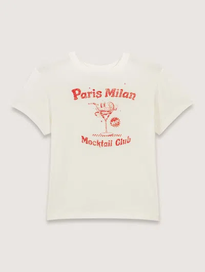 Maje Paris Milan T-shirt In White