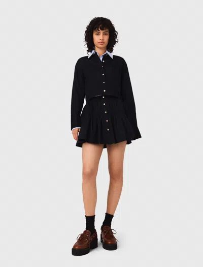 MAJE SHORT ELASTICATED WAIST SKIRT