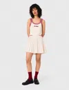 Maje Woman's Cotton Short Pleated Knitted Skirt For Fall/winter