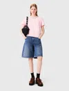 Maje Woman's Cotton Short-sleeve Jewel Neck T-shirt For Fall/winter