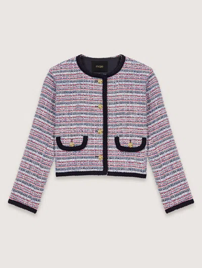 MAJE SHORT TWEED JACKET