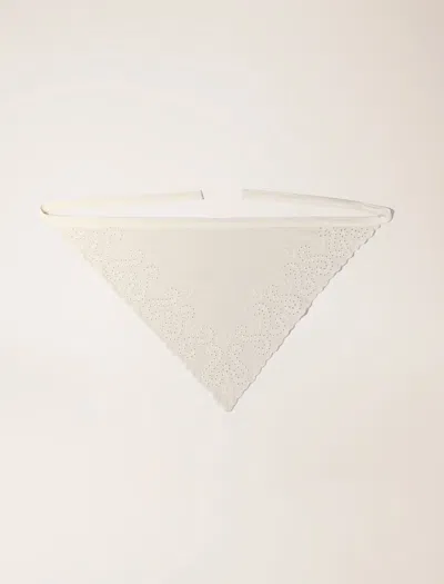 Maje Triangle Scarf In White