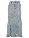 Maje Woman Denim Skirt Blue Size 6 Cotton, Polyester, Elastane In Blue