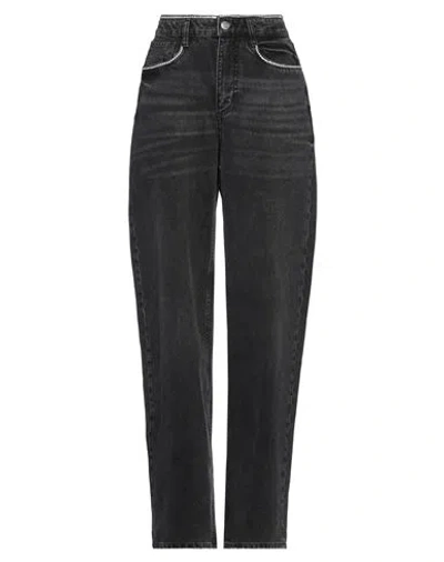 Maje Woman Jeans Black Size 10 Cotton