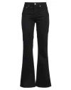 Maje Chain-link Detail Flared Jeans In Black
