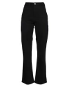 Maje Woman Jeans Black Size 10 Cotton, Elastane In Black