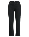Maje Chain-embellished High-rise Slim-leg Jeans In Black