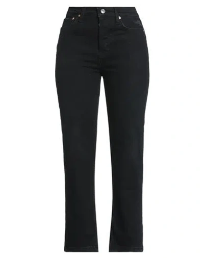 Maje Chain-embellished High-rise Slim-leg Jeans In Black