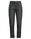 Maje Woman Denim Pants Black Size 10 Cotton In Black