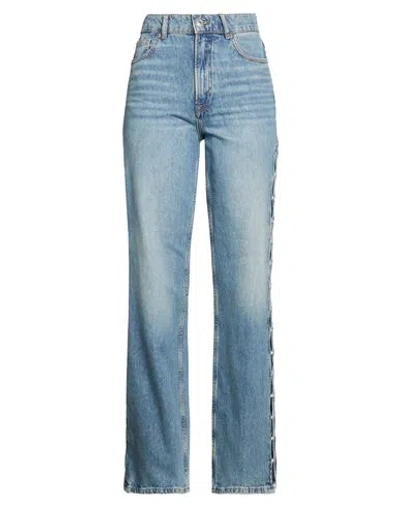 Maje Woman Jeans Blue Size 10 Cotton
